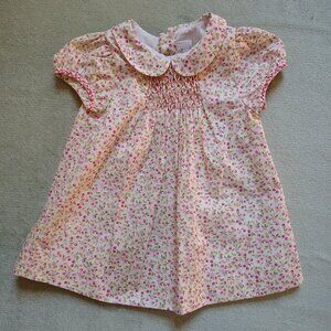 Flowers and cherries dress - Antoinette Paris - 18m - Inc Bonnet and Bloomers